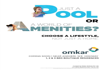 Choose a lifestyle not just a home by residing at Omkar Boutique Residences in Mumbai